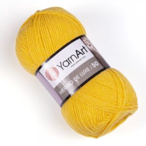 YarnArt Merino De Luxe 50 žltá 586