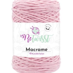 ReTwisst Macrame Chainy Cotton svetloružová 23