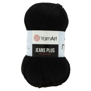 YarnArt Jeans Plus čierna 53
