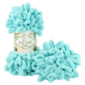 Alize Puffy svetlá tyrkysová 128