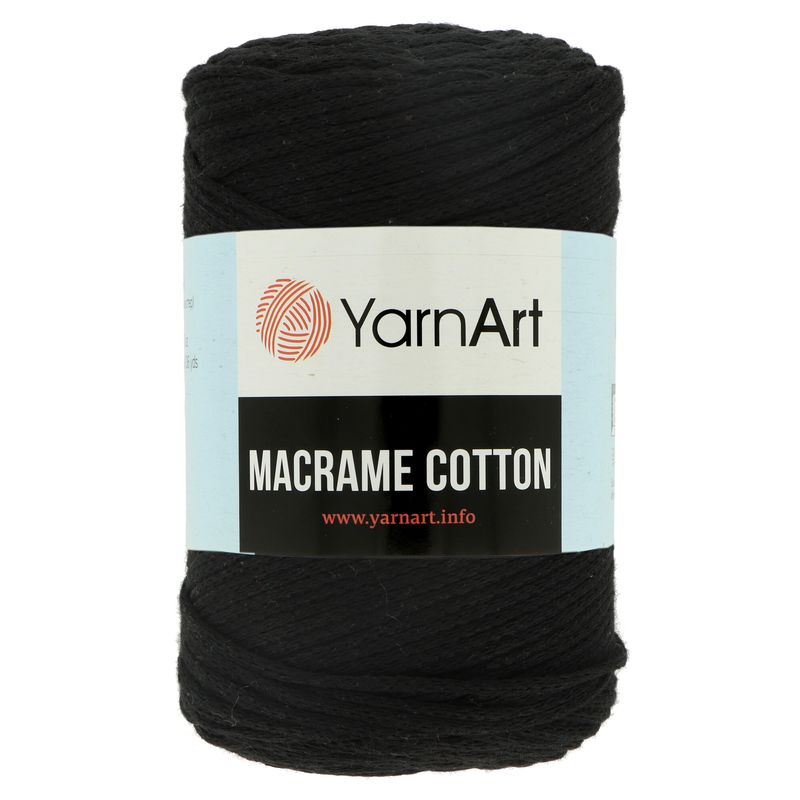 YarnArt Macrame Cotton čierna 750