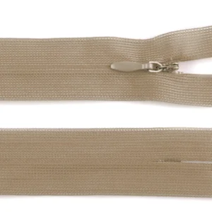 Špirálový zips skrytý 40 cm - béžový