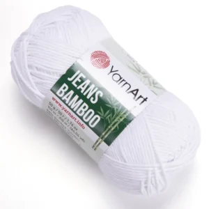 YarnArt Jeans Bamboo biela 101