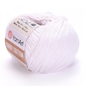 YarnArt Baby Cotton biela 400