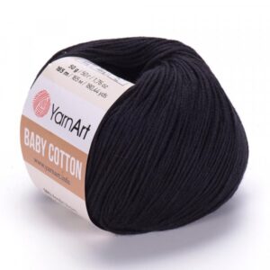 YarnArt Baby Cotton čierna 460