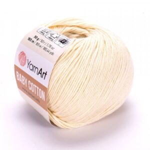 YarnArt Baby Cotton smotanová 402