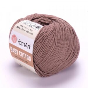 YarnArt Baby Cotton mliečna čokoláda 407