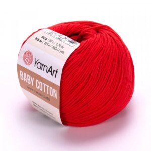 YaarnArt Baby Cotton červená 426