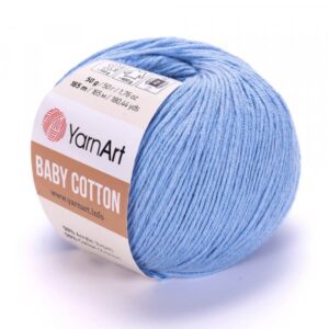 YarnArt Baby Cotton modrá 448