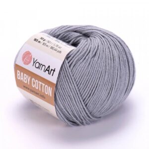 YarnArt Baby Cotton sivá 452