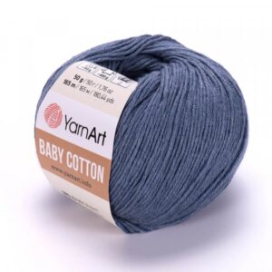 YarnArt Baby Cotton šedomodrá 453