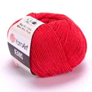 YarnArt Jeans 26 svetločervená